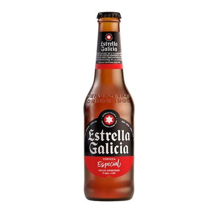 エストレーリャ・ガリシア セルベサ エスペシアル ラッピング済 Estrella Galicia スペイン ビール 330ml 1本 瓶
