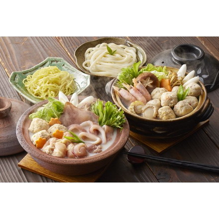 鶏白湯鍋&海鮮つみれ鍋 食べ比べセット 鍋セット