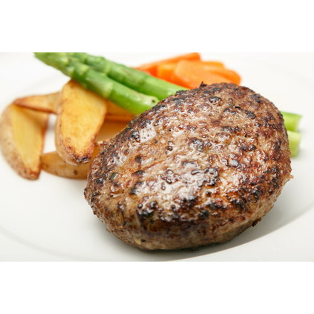 東京 銀座 「ラ ベットラ ダ オチアイ」 落合務監修 香味野菜と牛肉のハンバーグ