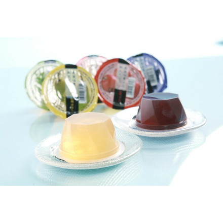 果実味豊かな寒天ゼリー5種セット 信州洋なし80g×4、信州ぶどうナイアガラ80g×4、信州ぶどうコンコード80g×3、信州もも80g×4、信州りんご80g×3 （計18個）