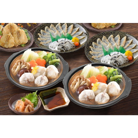 「関とら本店」ふくたたき刺身とふく個食鍋セット 1000g ふぐ 新生活 お祝い お取り寄せ