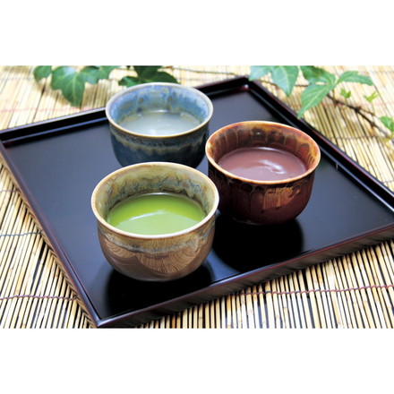 奈良吉野 「吉田屋」 葛湯 3個 くず湯 生姜 汁粉 抹茶 生姜葛湯150g×1、汁粉葛湯150g×1、抹茶葛湯150g×1