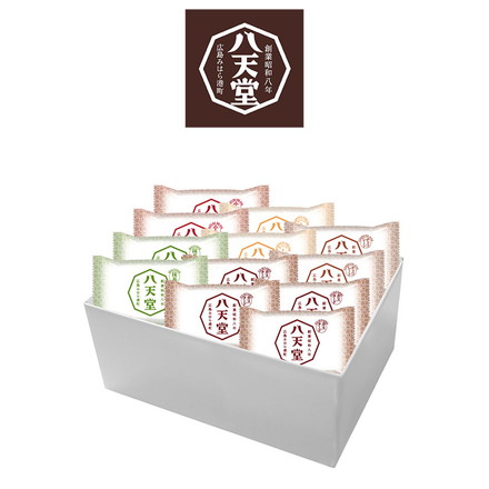 広島 八天堂 フローズンくりーむパン12個詰合せ カスタード×4、生クリーム＆カスタード×2、抹茶×2、小倉×2、チョコレート×2