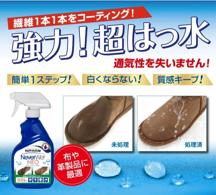 訳あり 箱破損 防水スプレー never wet neo ネバーウェットネオ 超はっ水