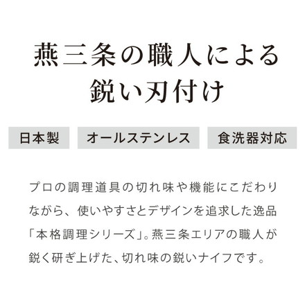 プログレード 日本製 燕三条 ペティナイフ 12.5cm 食洗機対応 オールステンレス 鋭い切れ味 モリブデンバナジウム鋼使用 ナイフ キッチンナイフ 果物ナイフ 包丁 刃物