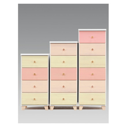 チェスト 5段 幅39cm 【国産 大川家具 完成品】 高さ95cm 無垢材 収納 タンス 桐材 日本製 木製