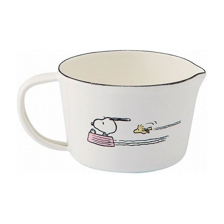ホーロー メジャーカップ・S ブレイクタイムシリーズ スヌーピー ピーナッツ かわいい キッチン 計量カップ SNOOPY