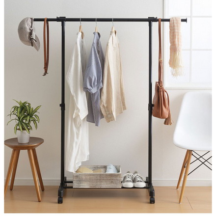 シンプル ハンガーラック プラス 洋服掛け 室内 物置 収納 整理棚 カバン置き 靴置き 一人暮らし 新生活 帽子