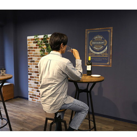 カウンターチェア インダストリアルデザイン バーチェア 高さ59~73cm 昇降 バースツール ハイチェア ハイスツール 木製 北欧