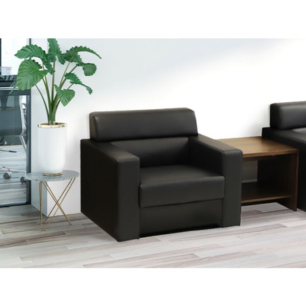 応接室ソファ 1人掛け ルクシー 応接椅子 1人掛けソファー ラウンジ レザー 応接室 社長室 オフィス エントランス