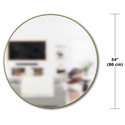 アンブラ 鏡 ベッドルーム フーバ ミラー 86×86cm ブラス ミラー インテリア 雑貨 玄関 寝室 デザイン