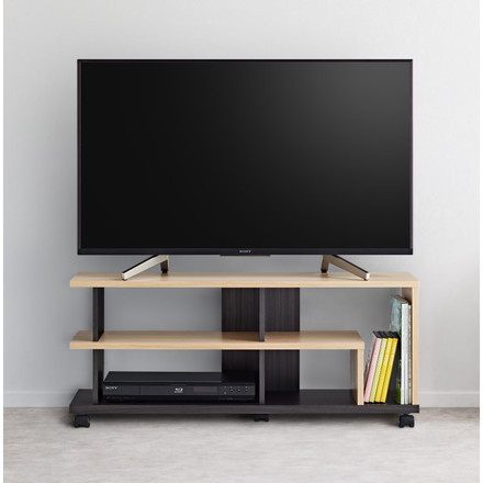 テレビ台 FEL ナチュラル木目/アッシュグレー AS-FEL980 [ASFEL980] 43V型対応