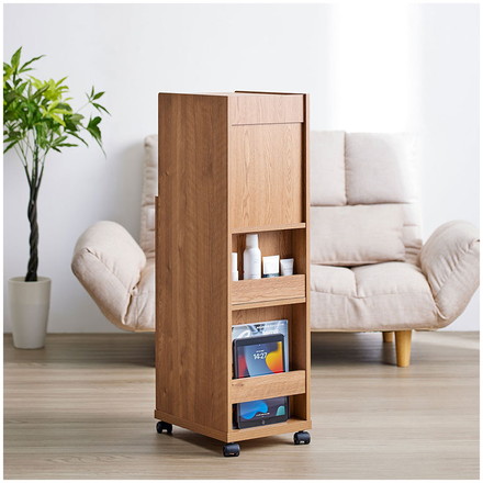 幅30cm コンパクト ドレッサー コスメボックス 鏡付き ミラー 収納 シンプル ナチュラル コンパクト