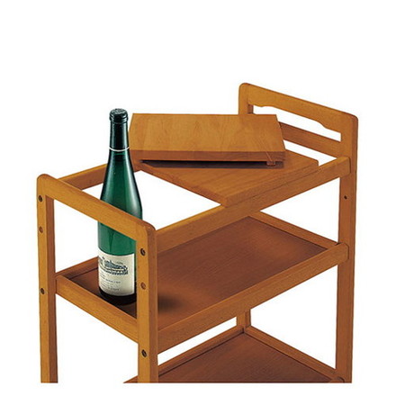 弘益 木製キッチンワゴン ブラウン KW-B590-BR