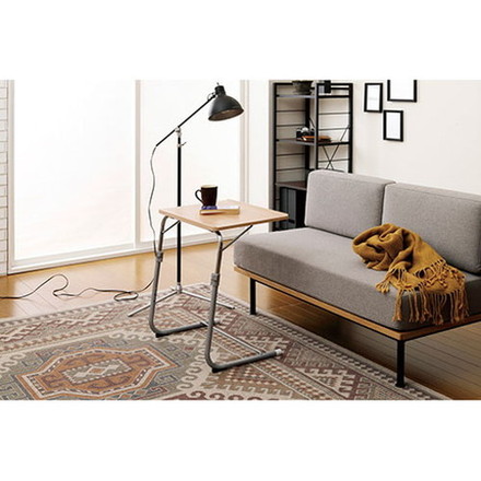 弘益 フォールディングサイドテーブル ナチュラル FLS-1-NA