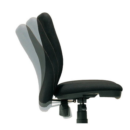 弘益 オフィスチェア コンパクト設計 ブラック K-922-BK