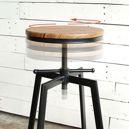 弘益 ハイスツール ブラウン VH-S30-BR