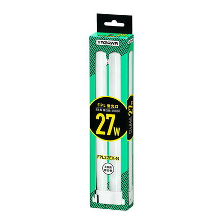 YAZAWA コンパクト形蛍光灯 27W 昼白色 FPL27EXN
