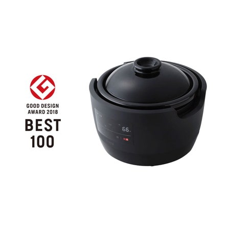 長谷園×siroca かまどさん電気 土鍋電気炊飯器 SR-E111(K)