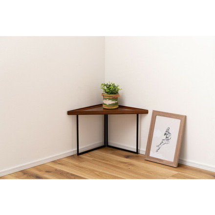 ミニテーブル テーブル サイドテーブル シンプル モダン 和モダン 積み重ね 幅40cm 高さ33cm 木製 天然木 スチール ブラウン 黒 軽量