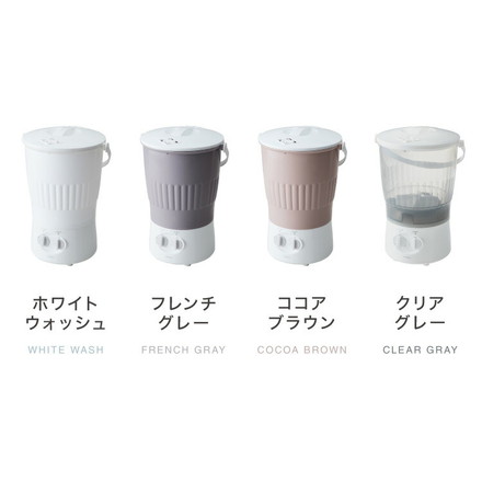 simplus シンプラス バケツ式洗濯機 小型洗濯機 SP-BKWM01 洗濯機 コンパクト クリアブラック