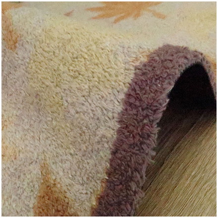 玄関マット Turtle Mat RHS Maple Leaf 60×85cm 滑り止めラバーつき 柄物 おしゃれ マット コットン