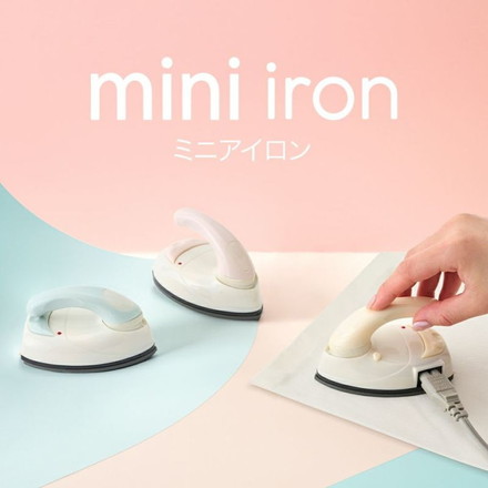 ミニアイロン 手のひらサイズ DMA-04 Pieria ピエリア 小型アイロン コンパクト ドウシシャ DOSHISHA ピンク