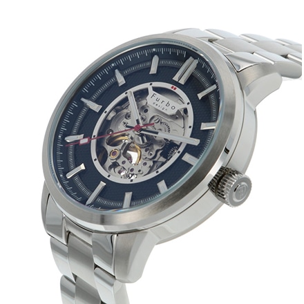 フルボデザイン Furbo Design 腕時計 ポテンザ F8203BKSS メンズ腕時計 オープンハート 自動巻き 時計 POTENZA ブラック