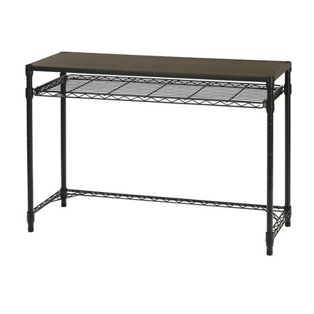 ルミナス ノワールデスク 幅110 奥行40 高さ75cmモデル 2段 机 パソコン机 PCデスク プリンター台