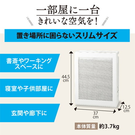 ESCO エスコ AC100V/ 16W/16畳 空気清浄機 EA763AD-31D