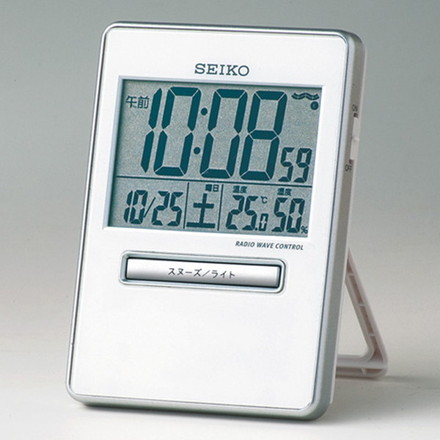 ESCO エスコ 92x 66x 14mm [電波]置時計 EA798CS-99