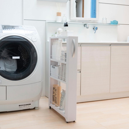 ESCO エスコ 100x 850mm/3段 すき間ワゴン(スチール製) EA954HC-11