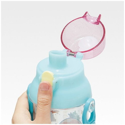 スケーター 480ml 水筒 直飲み 水分補給 メモリ付き クリア 透明 アリエル24 PSB5TR キャラクター 可愛い かわいい Skater