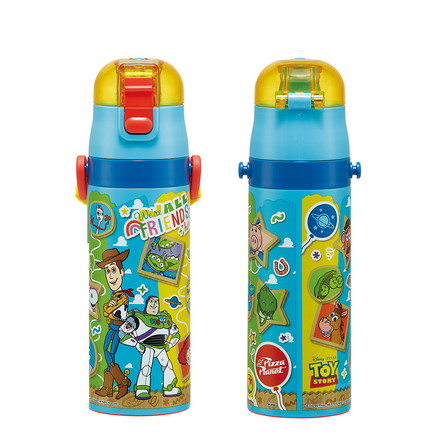 ディズニー 新柄 26年 水筒 キッズ 直飲み 470ml 保冷 ステンレスボトル ワンタッチ カーズ トイ・ストーリー SDC4 スケーター Skater Disney カーズ26