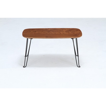 折れ脚ローテーブル W600×D400×H310mm MDF(PVC) スチール