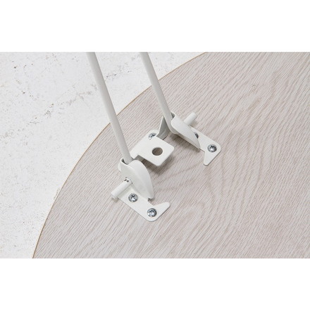 ローテーブル 丸60 W600×D600×H315mm プリント紙化粧パーティクルボード 塩化ビニル樹脂 スチール