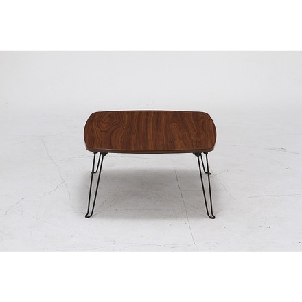 ローテーブル 角60 W600×D600×H315mm プリント紙化粧パーティクルボード 塩化ビニル樹脂 スチール