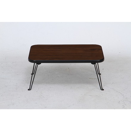 ちゃぶ台 W450×D300×H190mm プリント紙化粧パーティクルボード 合成樹脂(PVC) スチール