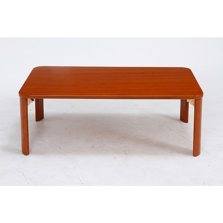 折脚ローテーブル W1050×D750×H320mm MDF(突板ラバーウッド)