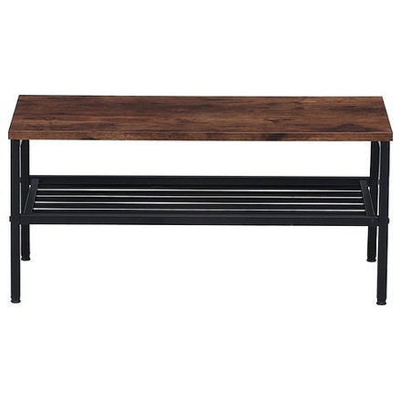 リビングテーブル棚付 W800×D400×H370mm スチール PB(PVC)