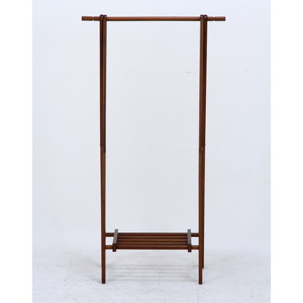 木製ハンガー ジョイントブラウン W800×D450×H1478mm ラバーウッド