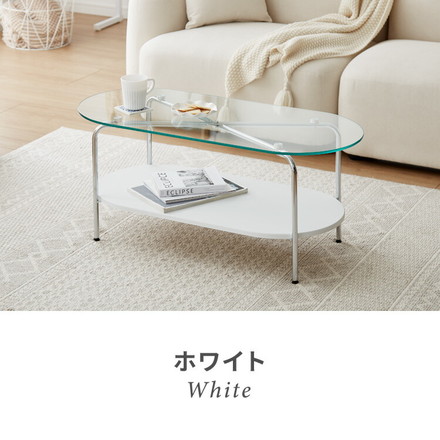 ガラスセンターテーブル 幅90cm ローテーブル 韓国風 韓国インテリア ホワイト 木目 一人暮らし ワンルーム Chamill ナチュラル