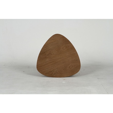 コーヒーテーブル W395×D395×H445mm 突板(タモ) ナチュラル