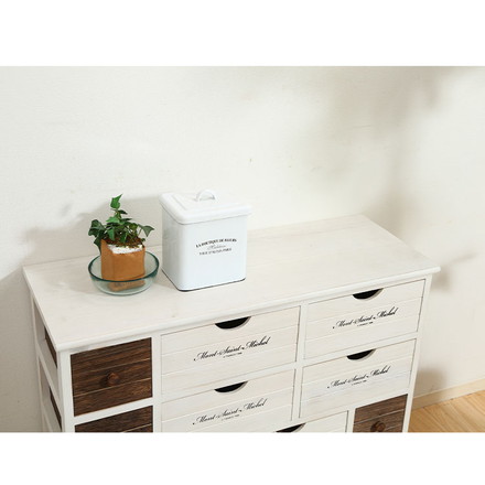 チェスト 4段 アンティーク ミッシェル2 ホワイト 白 フレンチカントリー調 収納 引き出し