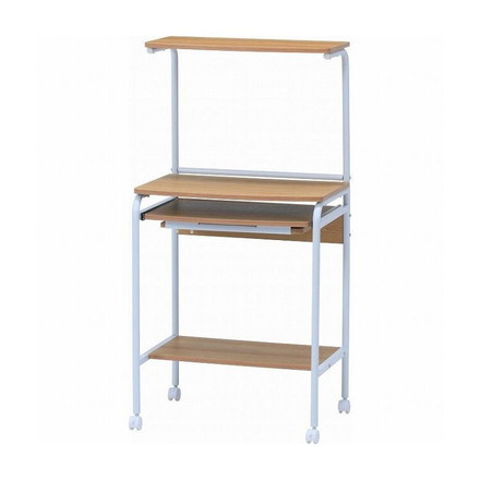 机 PCデスク シンプル ナチュラル 幅60cm 奥行48cm 高さ122cm