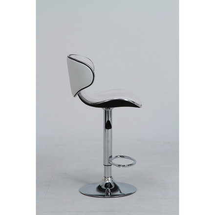 カウンターチェア シェル W480×D500×H840~1050mm 590~800mm 合成皮革 鋼