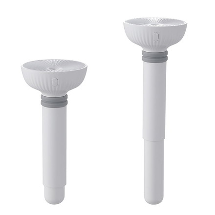 加湿器 アルル ホワイト ポータブル 幅6.2×奥行6.2×高さ13.9cm 持ち運び 携帯 コンパクト 伸縮式