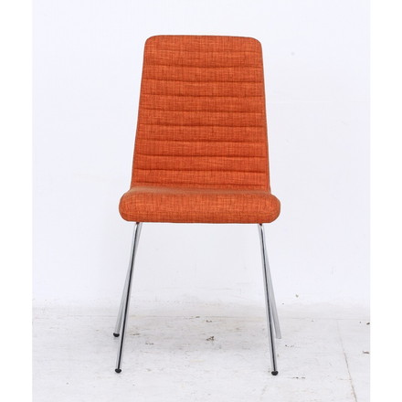 チェアー ファ W490×D560×H870mm 480mm ウレタンフォーム スチール オレンジ