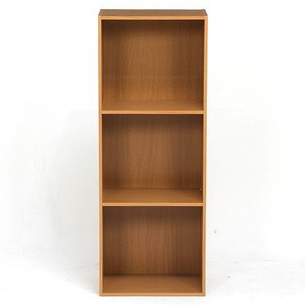 カラーボックス3段 A4対応 W418×D290×H1110mm プリント紙化粧パチクルボード おしゃれ ナチュラル