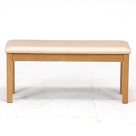 ダイニングベンチ W950×D350×H430mm 天然木(ラバーウッド) ナチュラル